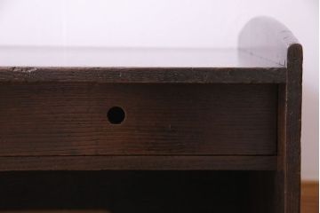 アンティーク家具　古民具・骨董　総栗材　素朴な木の質感が味わい深い文机(ローテーブル、センターテーブル)