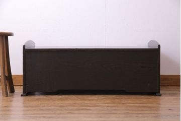 アンティーク家具　古民具・骨董　総栗材　素朴な木の質感が味わい深い文机(ローテーブル、センターテーブル)