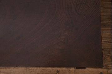 アンティーク家具　和製アンティーク　大胆な杢目が目を引く総ケヤキ材の文机(センターテーブル)