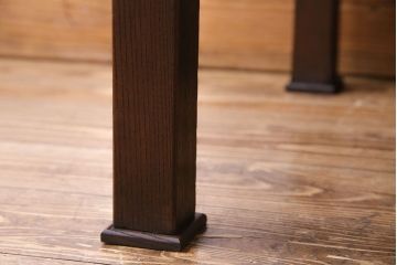 アンティーク家具　和製アンティーク　大胆な杢目が目を引く総ケヤキ材の文机(センターテーブル)