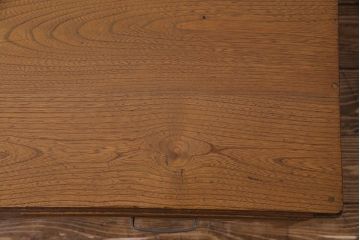 レトロ家具　昭和レトロ　明るい色味が魅力!栓材製の小振りな文机(センターテーブル)