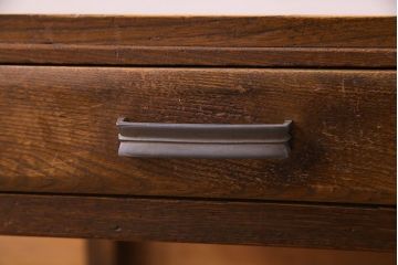 レトロ家具　昭和レトロ　明るい色味が魅力!栓材製の小振りな文机(センターテーブル)