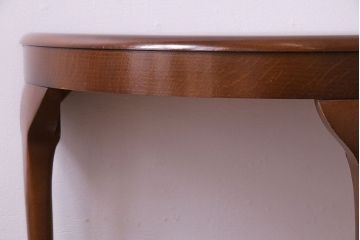 アンティーク雑貨　イギリスビンテージ　細い猫脚が魅力的なコンソールテーブル