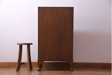 アンティーク家具　イギリスアンティーク　オーク材　小振りのサイズがうれしいライティングビューロー(デスク、ワークデスク、サイドチェスト)