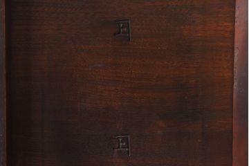 レトロ家具　昭和レトロ　栓材　渋みのある懐かしい雰囲気の丸ちゃぶ台(座卓、ローテーブル)