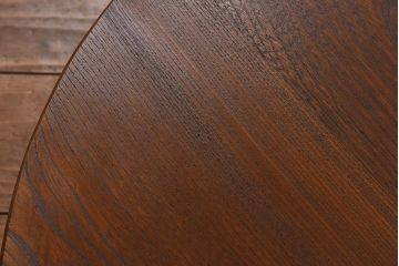 レトロ家具　昭和レトロ　栓材　温もりを感じる丸ちゃぶ台(座卓、ローテーブル)