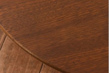 レトロ家具　昭和レトロ　栓材　温もりを感じる丸ちゃぶ台(座卓、ローテーブル)