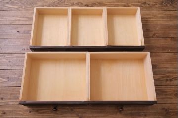 中古美品　北海道民芸家具　HM160K　上品なキャビネット(食器棚、本箱、書棚、収納棚)(定価約45万)(3)