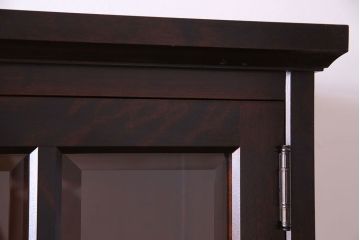 中古美品　北海道民芸家具　HM160K　上品なキャビネット(食器棚、本箱、書棚、収納棚)(定価約45万)(3)