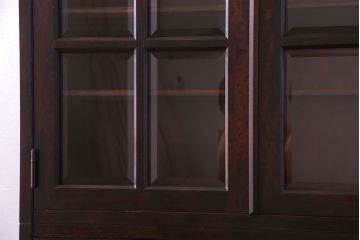 中古美品　北海道民芸家具　HM160K　上品なキャビネット(食器棚、本箱、書棚、収納棚)(定価約45万)(3)