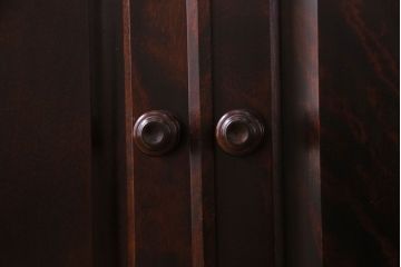 中古美品　北海道民芸家具　HM160K　上品なキャビネット(食器棚、本箱、書棚、収納棚)(定価約45万)(3)