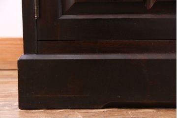 中古美品　北海道民芸家具　HM160K　上品なキャビネット(食器棚、本箱、書棚、収納棚)(定価約45万)(3)