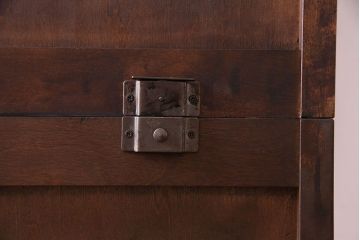 中古美品　北海道民芸家具　HM160K　上品なキャビネット(食器棚、本箱、書棚、収納棚)(定価約45万)(3)