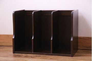 中古　北海道民芸家具　上品な雰囲気漂うビューローブックケース(ライティングビューロー、机、本箱、収納棚)(定価約49万円)