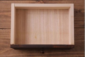 中古　北海道民芸家具　上品な雰囲気漂うビューローブックケース(ライティングビューロー、机、本箱、収納棚)(定価約49万円)