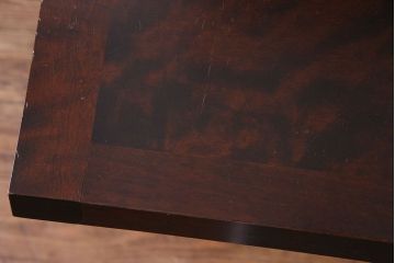 中古　北海道民芸家具　上品な雰囲気漂うビューローブックケース(ライティングビューロー、机、本箱、収納棚)(定価約49万円)