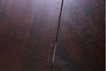 中古　北海道民芸家具　上品な雰囲気漂うビューローブックケース(ライティングビューロー、机、本箱、収納棚)(定価約49万円)