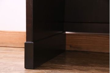 中古　北海道民芸家具　上品な雰囲気漂うビューローブックケース(ライティングビューロー、机、本箱、収納棚)(定価約49万円)