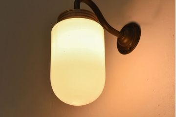 ビンテージ　柔らかなムード漂うブラケットライト(壁掛け照明、ウォールランプ)