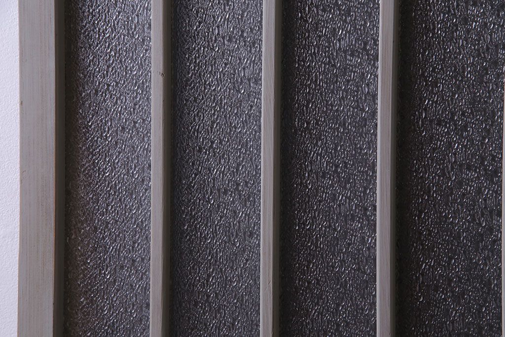 ペイント家具　シャビーシックな雰囲気が楽しめるガラス戸(引き戸、建具)3枚セット