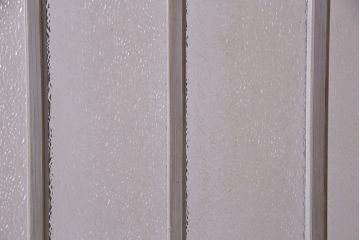 ペイント家具　シャビーシックな雰囲気が楽しめるガラス戸(引き戸、建具)3枚セット