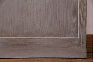 ペイント家具　シャビーシックな雰囲気が楽しめるガラス戸(引き戸、建具)3枚セット