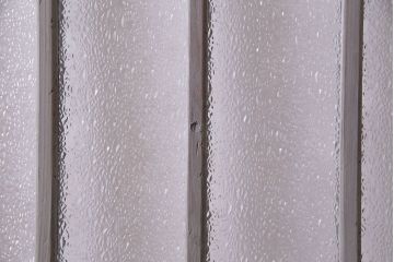 ペイント家具　シャビーシックな雰囲気が楽しめるガラス戸(引き戸、建具)3枚セット