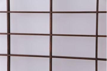 昭和期　落ち着いた和の雰囲気を感じられるガラス障子戸2枚セット(格子戸、ガラス戸、引き戸、建具)(R-028521)