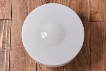 レトロな乳白ガラスのペンダントライト(吊り下げ照明・天井照明)