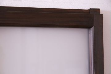 異なるガラスの組み合わせが味わい深い格子戸(引き戸、ガラス戸)4枚セット