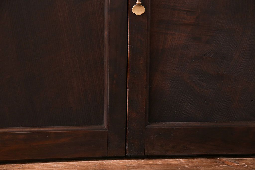 異なるガラスの組み合わせが味わい深い格子戸(引き戸、ガラス戸)4枚セット