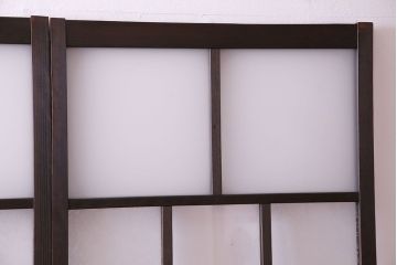 異なるガラスの組み合わせが味わい深い格子戸(引き戸、ガラス戸)4枚セット