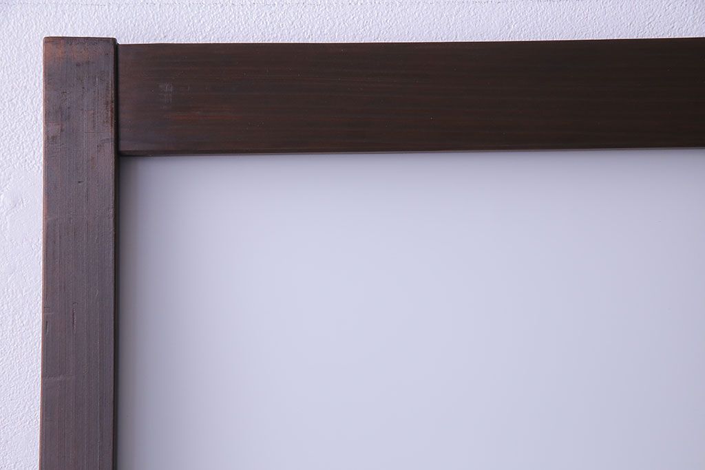 異なるガラスの組み合わせが味わい深い格子戸(引き戸、ガラス戸)4枚セット