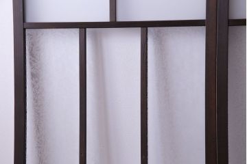 異なるガラスの組み合わせが味わい深い格子戸(引き戸、ガラス戸)4枚セット