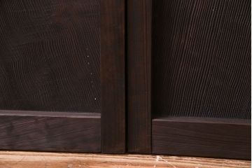 異なるガラスの組み合わせが味わい深い格子戸(引き戸、ガラス戸)4枚セット