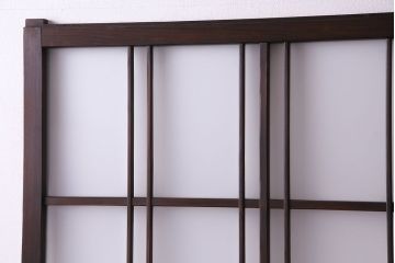 和モダンな空間にぴったりのシックなガラス戸(ガラス帯戸、格子戸、引き戸)2枚セット