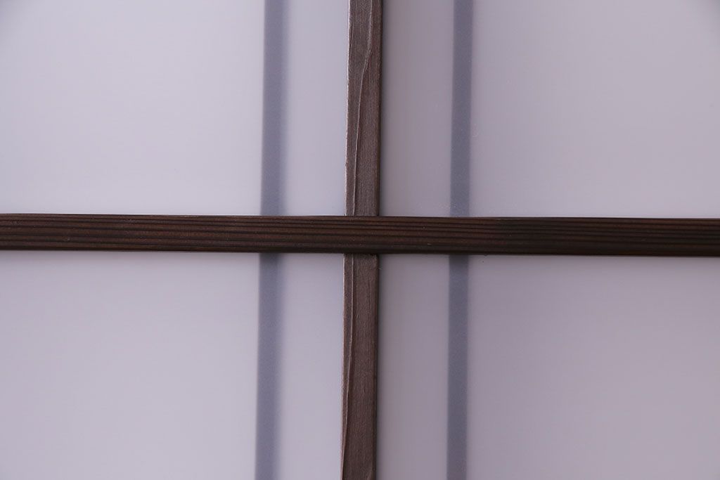 和モダンな空間にぴったりのシックなガラス戸(ガラス帯戸、格子戸、引き戸)2枚セット