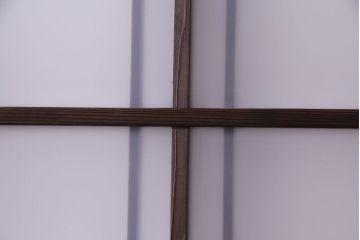 和モダンな空間にぴったりのシックなガラス戸(ガラス帯戸、格子戸、引き戸)2枚セット