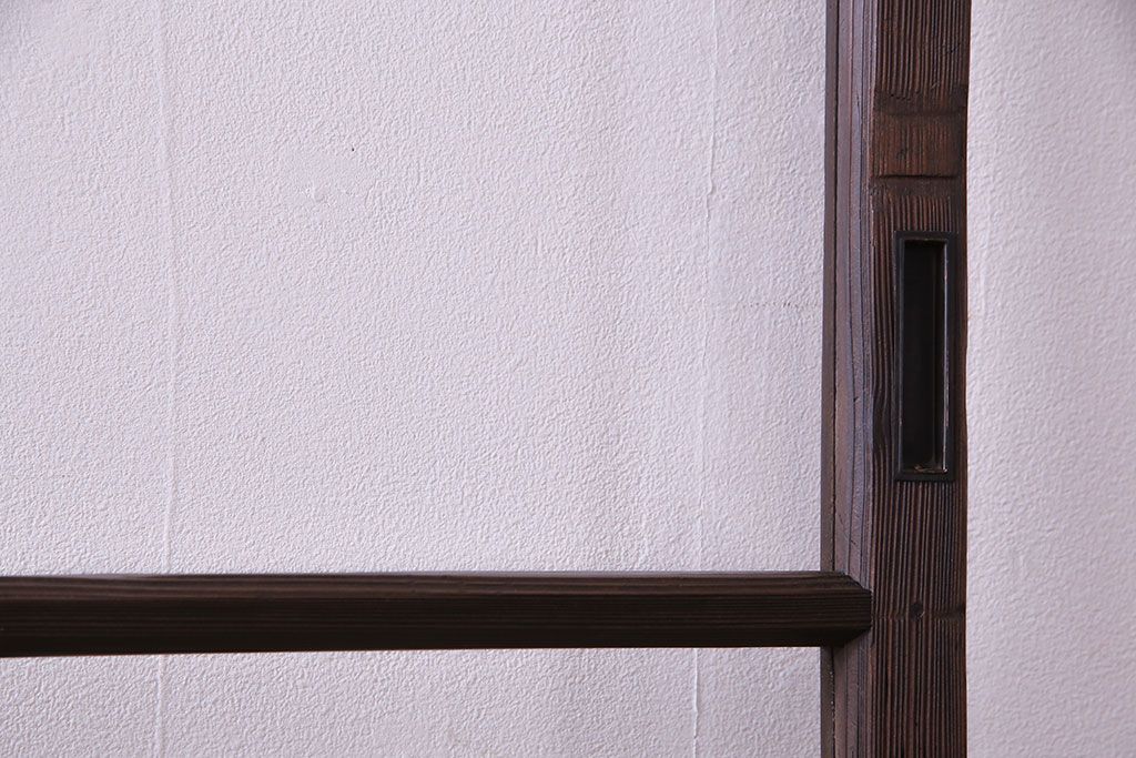 昭和レトロ　味わいのある風合いが魅力のガラス戸(引き戸、建具)2枚セット