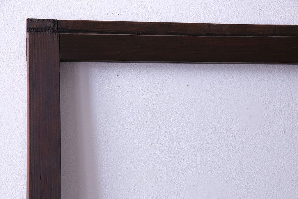 昭和レトロ　味わいのある風合いが魅力のガラス戸(引き戸、建具)2枚セット