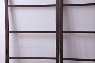 昭和レトロ　味わいのある風合いが魅力のガラス戸(引き戸、建具)2枚セット