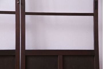 昭和レトロ　味わいのある風合いが魅力のガラス戸(引き戸、建具)2枚セット