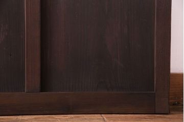 昭和レトロ　味わいのある風合いが魅力のガラス戸(引き戸、建具)2枚セット