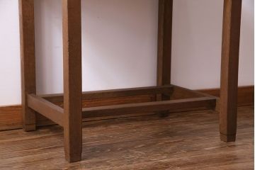 レトロ家具　昭和レトロ　ノスタルジックな引き出し付きデスク(平机、在宅ワーク、在宅用サイドテーブル)