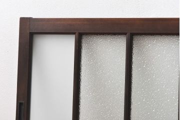 昭和レトロ　味わい漂う小振りな引き戸(窓、ガラス戸、明り取り)3枚セット