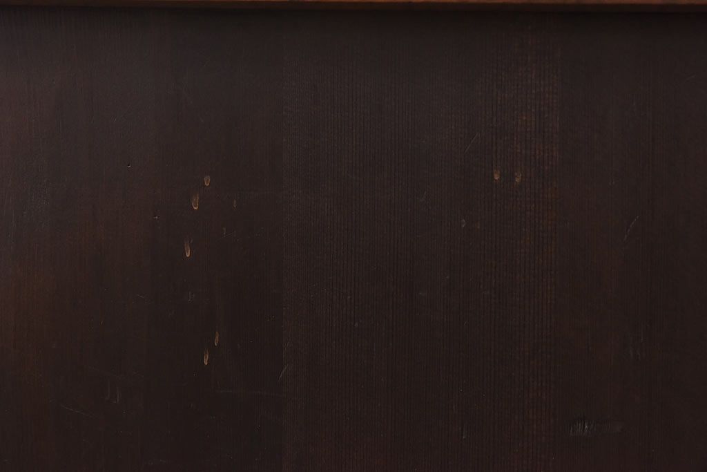 大正ロマン　スリムな形と色ガラスが魅力的な引き戸(ガラス戸、建具)4枚セット