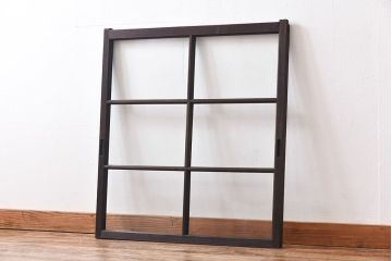 大正ロマン　シンプルな作りが魅力のガラス戸(窓)
