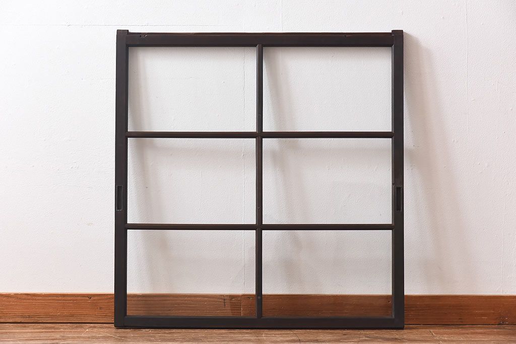 大正ロマン　シンプルな作りが魅力のガラス戸(窓)