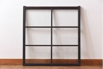 大正ロマン　シンプルな作りが魅力のガラス戸(窓)