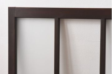 昭和レトロ　縞のデザインが個性的なガラス戸(窓、引き戸)3枚セット